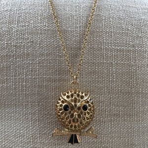 Gold Owl Necklace